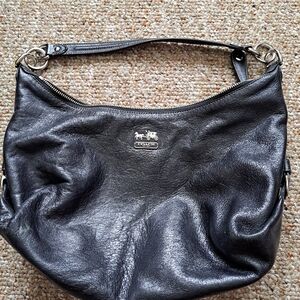 Coach Dark Leather Hobo Bag